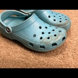 Blue crocs